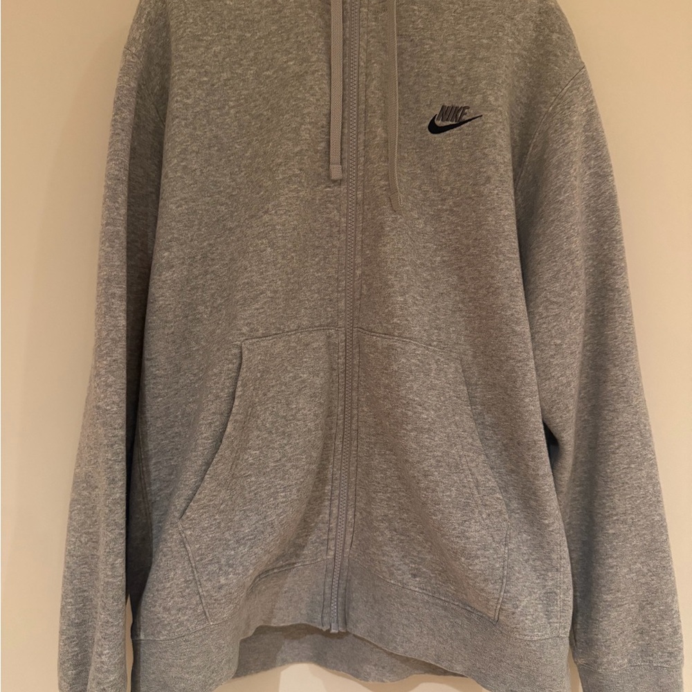Nike Heather Gray Fleece Hoodie